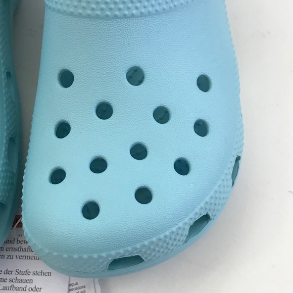 CROCS Kids’ Classic Clog Kids Size C11 Unisex Slip On Mules Clogs Artic Blue NWT - Picture 4 of 16